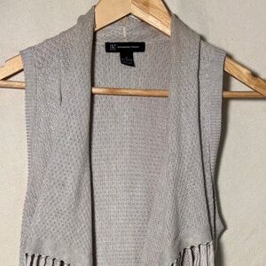 Women's Vintage INC Shawl Cape Grey/Biege S